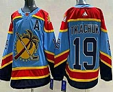 Men's Florida Panthers #19 Matthew Tkachuk Blue 2022 Reverse Retro Authentic Jersey,baseball caps,new era cap wholesale,wholesale hats